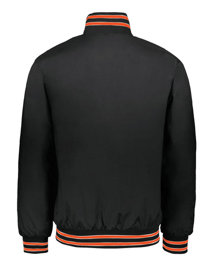 Holloway Men's Heritage Jacket 229140 #color_Black/ Orange/ White
