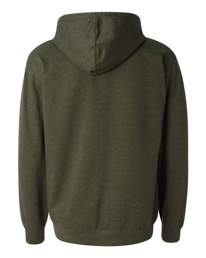 Independent Trading Co. Unisex Midweight Hooded Sweatshirt SS4500 #color_Army Heather