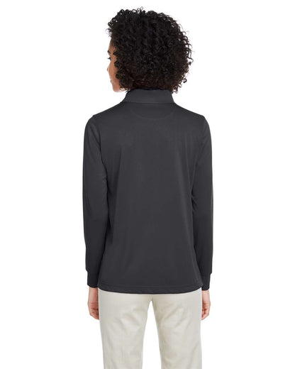 Harriton Women's Advantage Snag Protection Plus IL Long Sleeve Polo M348LW #colormdl_Dark Charcoal