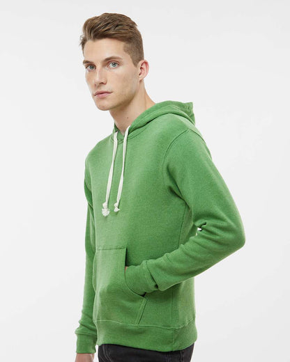 J. America Men's Triblend Fleece Hooded Sweatshirt 8871 #colormdl_Green Triblend