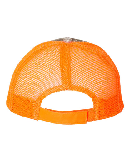 Kati Licensed Camo Mesh Back Cap LC5M #color_Realtree AP/ Neon Orange
