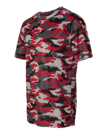 Badger Camo T-Shirt 4181 #color_Red