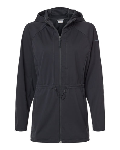 Columbia Women's Flora Park™ II Soft Shell Long Length Jacket 208499 #color_Black