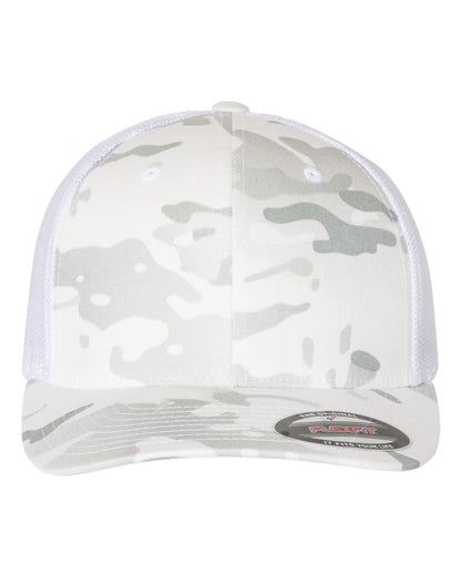 Flexfit Trucker Cap 6511 #color_Multicam Alpine/ White