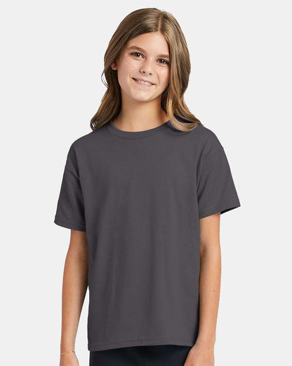 Hanes Ecosmart™ Youth T-Shirt 5370 #colormdl_Smoke Grey