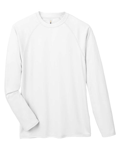 CORE365 Unisex Ultra UVP™ Marina Raglan Long Sleeve T-Shirt CE110 #color_White