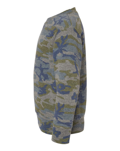Rabbit Skins Toddler Fleece Crewneck Sweatshirt 3317 #color_Vintage Camo