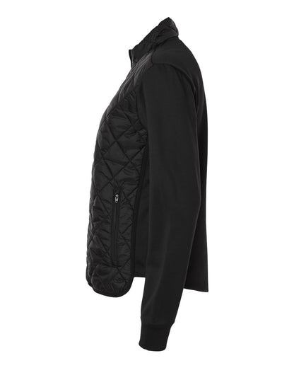 Adidas Women's Ultimate Quilted Full-Zip Jacket A1009 #color_Black