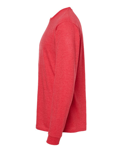 Tultex Heavyweight Jersey Long Sleeve T-Shirt 291 #color_Heather Red