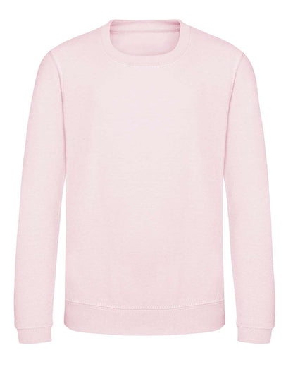 AWDis Youth Crewneck Sweatshirt JHY030 #color_Baby Pink