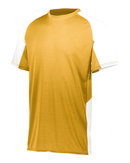 Augusta Sportswear Youth Cutter Jersey 1518 #color_Athletic Gold/ White