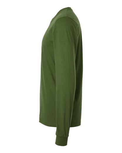 American Apparel Unisex Fine Jersey Long Sleeve Tee 2007 #color_Olive