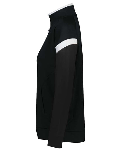 Holloway Women's Limitless Full-Zip Jacket 229779 #color_Black/ White/ Black