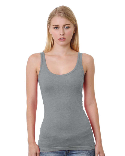 Bayside Women's USA-Made Tank Top 3410 #color_Dark Ash