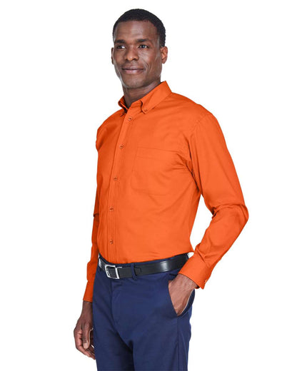 Harriton Men's Easy Blend™ Twill Shirt M500 #colormdl_Team Orange
