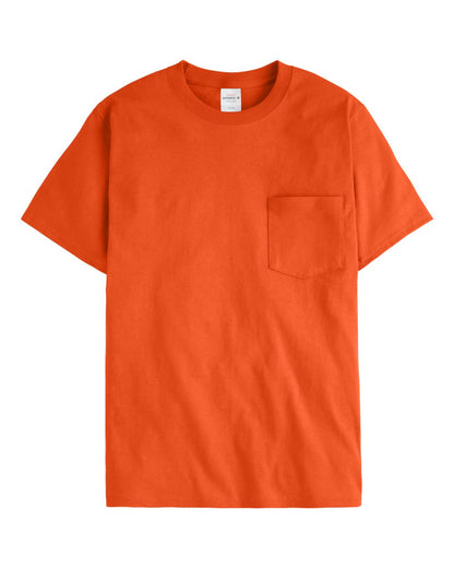 Hanes Men's Authentic Pocket T-Shirt 5590 #color_Orange