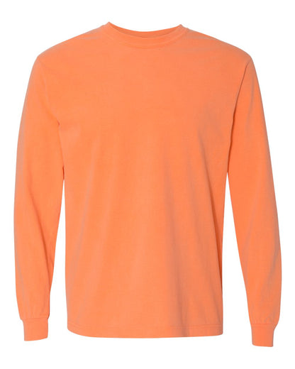 Comfort Colors Unisex Garment-Dyed Heavyweight Long Sleeve T-Shirt 6014 #color_Melon