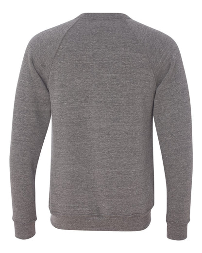 BELLA + CANVAS Sponge Fleece Raglan Crewneck Sweatshirt 3901 #color_Grey Triblend