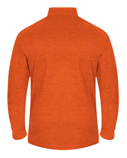 Badger Tonal Blend Quarter-Zip Pullover 4172 #color_Burnt Orange Tonal Blend