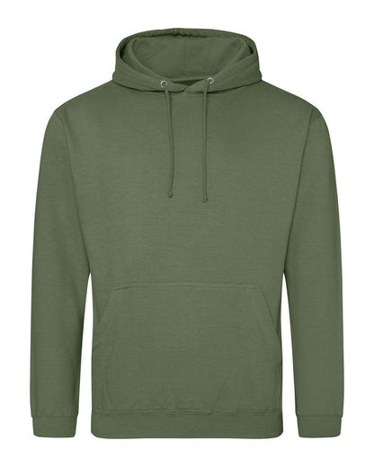 AWDis Unisex College Hooded Sweatshirt JHA001 #color_Earthy Green