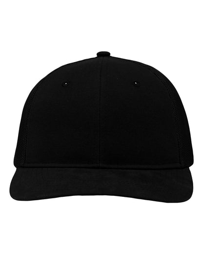 Sportsman Modern Six-Panel Trucker Fit Cap SP1650 #color_Black/ Black