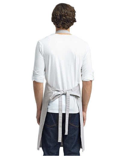 Artisan Collection by Reprime Calibre Heavy Cotton Canvas Bib Apron RP130 #colormdl_Silver
