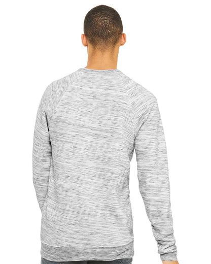 BELLA + CANVAS Sponge Fleece Raglan Crewneck Sweatshirt 3901 #colormdl_Light Grey Marble