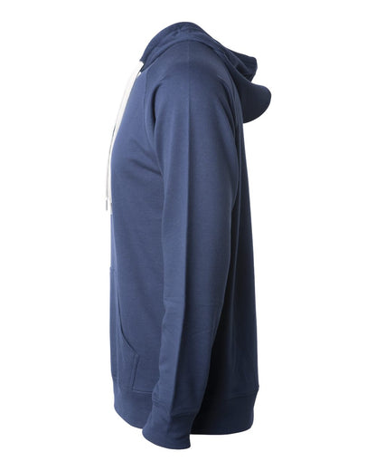Independent Trading Co. Unisex Icon Lightweight Loopback Terry Hooded Sweatshirt SS1000 #color_Indigo