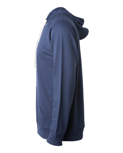 Independent Trading Co. Icon Lightweight Loopback Terry Hooded Sweatshirt SS1000 #color_Indigo