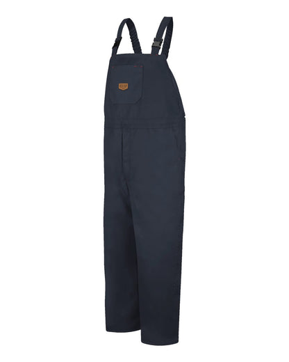 Red Kap Men's Insulated Blended Duck Bib Overall BD30 #color_Navy Duck