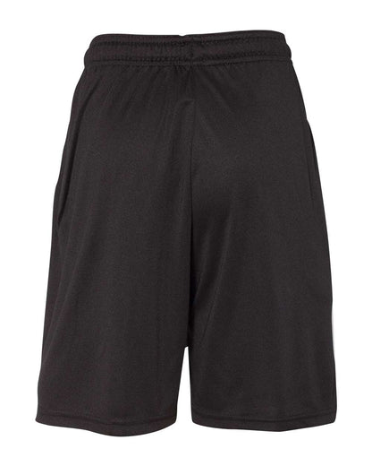 Russell Athletic Youth Essential 7" Shorts with Pockets TS7X2B #color_Black