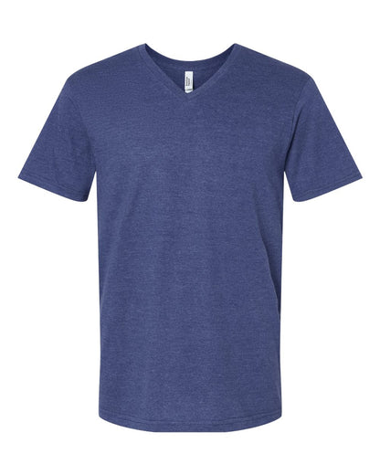 American Apparel CVC V-Neck Tee 2006CVC #color_Heather Indigo