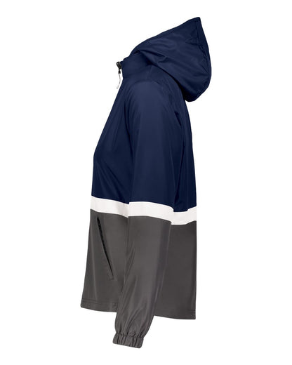 Holloway Women's Turnabout Reversible Hooded Jacket 229787 #color_Navy/ Carbon
