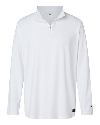Oakley Men's Team Issue Podium Quarter-Zip Pullover FOA402997 #color_White