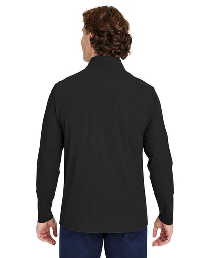 Devon & Jones Men's CrownLux Performance® Windsor Welded Quarter-Zip Pullover DG410 #colormdl_Black
