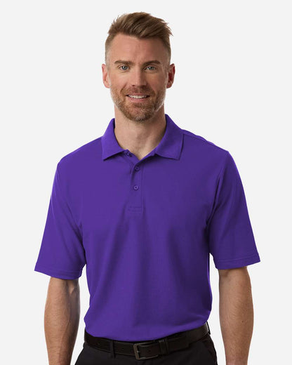 CORE365 Men's Resolve CVC Performance Pique Polo CE106 #colormdl_Campus Purple