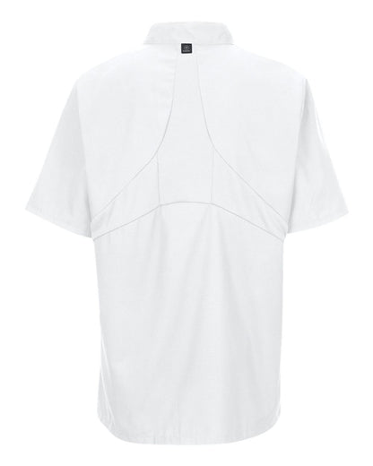 Chef Designs Women's Mimix™ Short Sleeve Chef Coat with OilBlok 045X #color_White