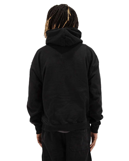 Shaka Wear Men's Los Angeles Garment-Dyed Hooded Sweatshirt SHGDH #colormdl_Black