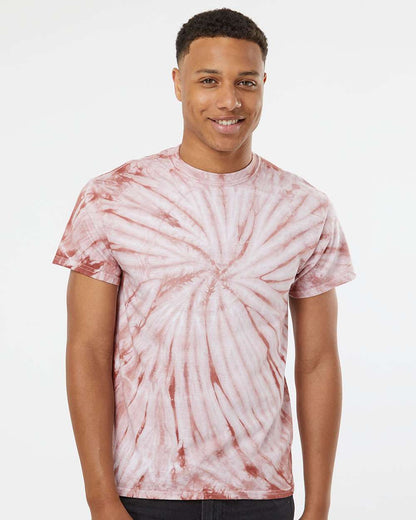 Dyenomite Cyclone Pinwheel Tie-Dyed T-Shirt 200CY #colormdl_Copper