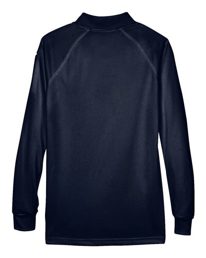Harriton Women's Advantage Long Sleeve Tactical Polo M211LW #color_Dark Navy