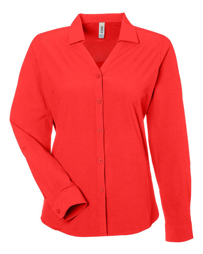 CORE365 Women's Ultra UVP® Marina Shirt CE510LW #color_Marina Red