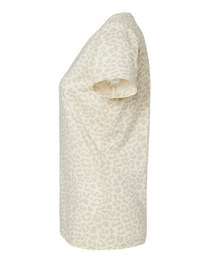 LAT Women's Fine Jersey Tee 3516 #color_Natural Leopard