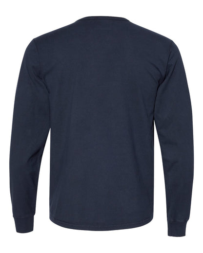 Champion Garment-Dyed Long Sleeve T-Shirt CD200 #color_Navy