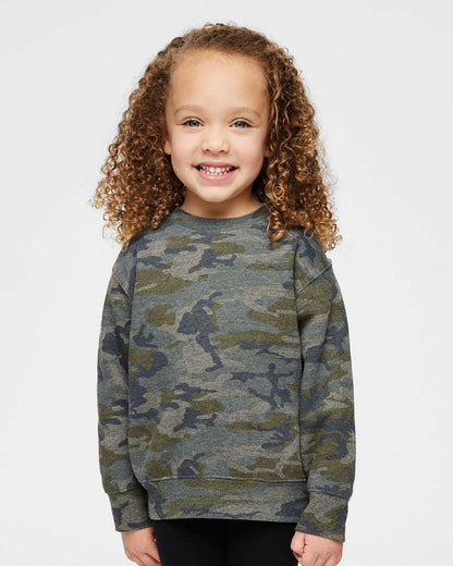 Rabbit Skins Toddler Fleece Crewneck Sweatshirt 3317 #colormdl_Vintage Camo