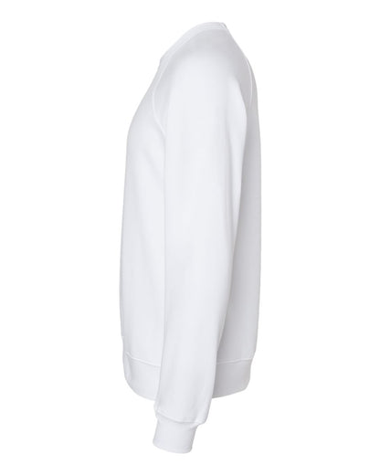 BELLA + CANVAS Unisex Sponge Fleece Raglan Crewneck Sweatshirt 3901 #color_White