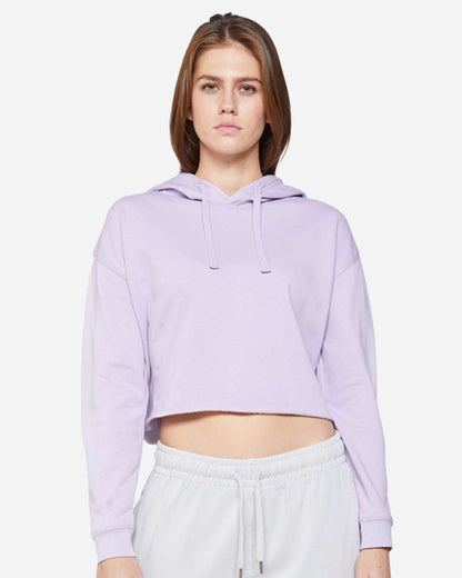 Lane Seven Women's Cropped Fleece Hooded Sweatshirt LS12000 #colormdl_Lilac