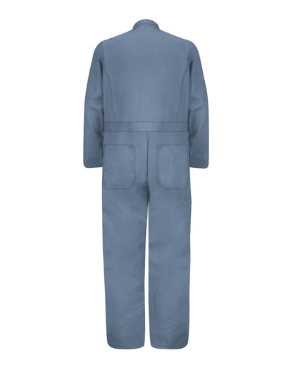 Red Kap Men's Tall Button-Front Cotton Coverall CC16T #color_Postman Blue