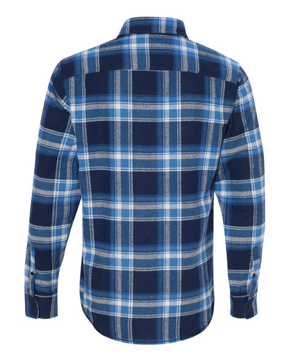 Burnside Yarn-Dyed Long Sleeve Flannel Shirt 8210 #color_Blue/ White