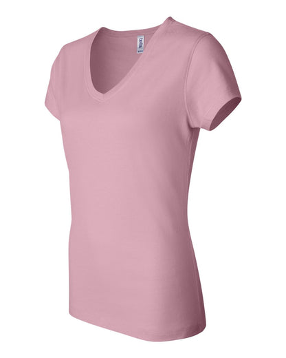 BELLA + CANVAS Women’s Jersey V-Neck Tee 6005 #color_Pink