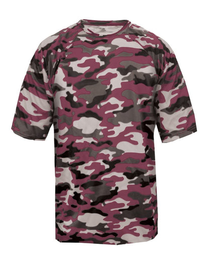 Badger Men's Camo T-Shirt 4181 #color_Maroon